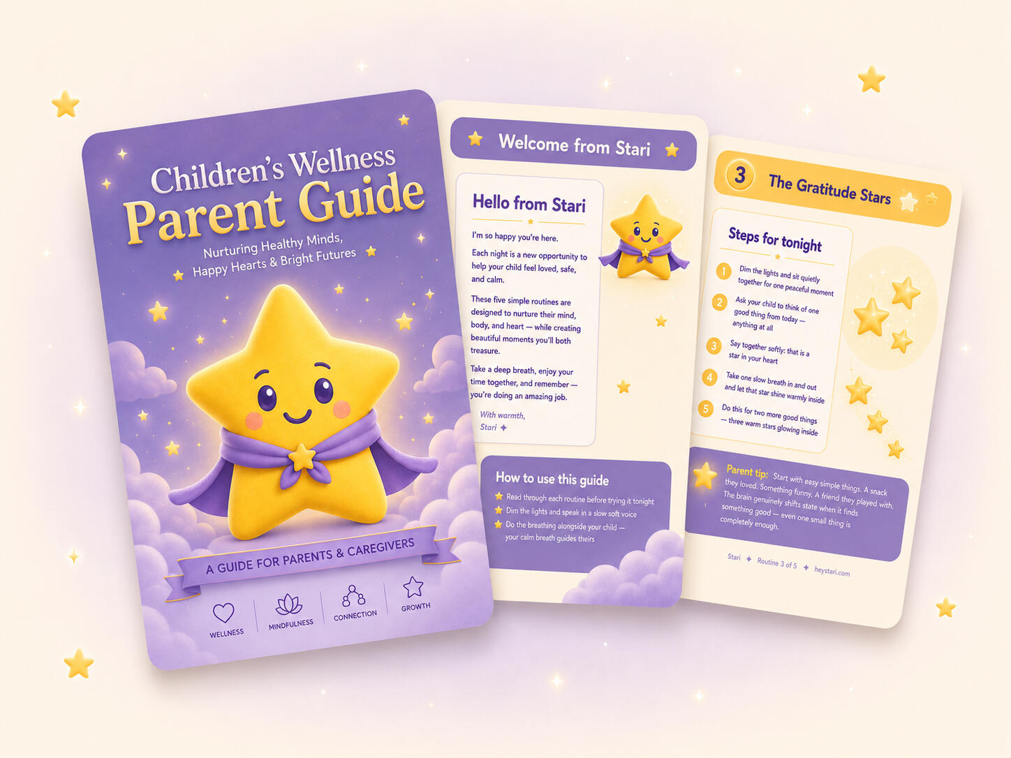Stari Free Guide Stari's 5 Bedtime Calm Routines — download it free right now